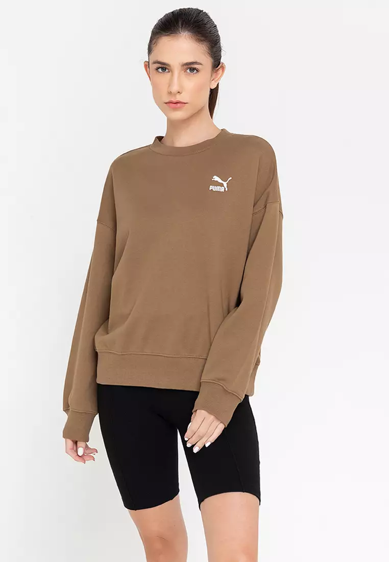 Puma classic shop embroidered sweatshirt