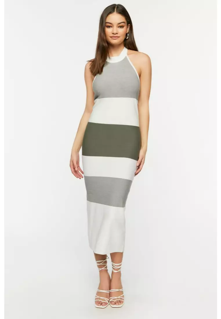 Forever 21 striped maxi dress online