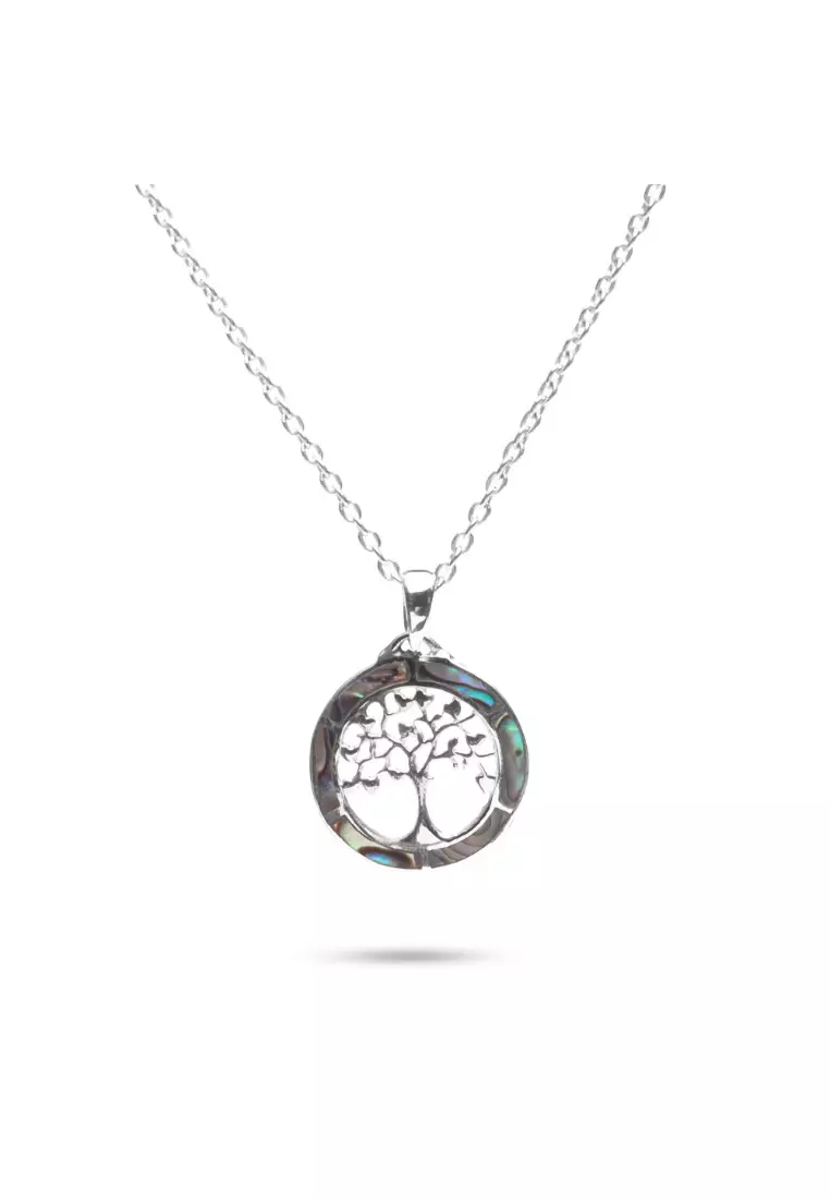 White gold tree of life pendant deals