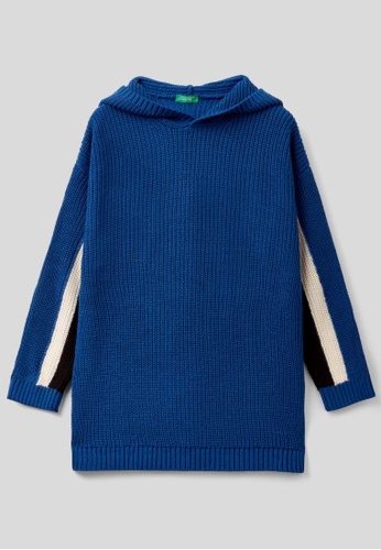 Buy United Colors of Benetton Kids Oversized sweater with hood 2023 Online  | ZALORA Singapore