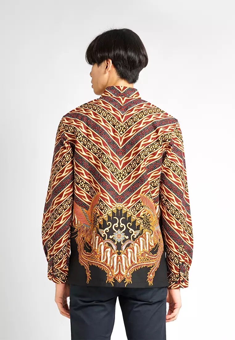 Hadinata Batik Pria Kemeja Panjang Furing Argani Agni