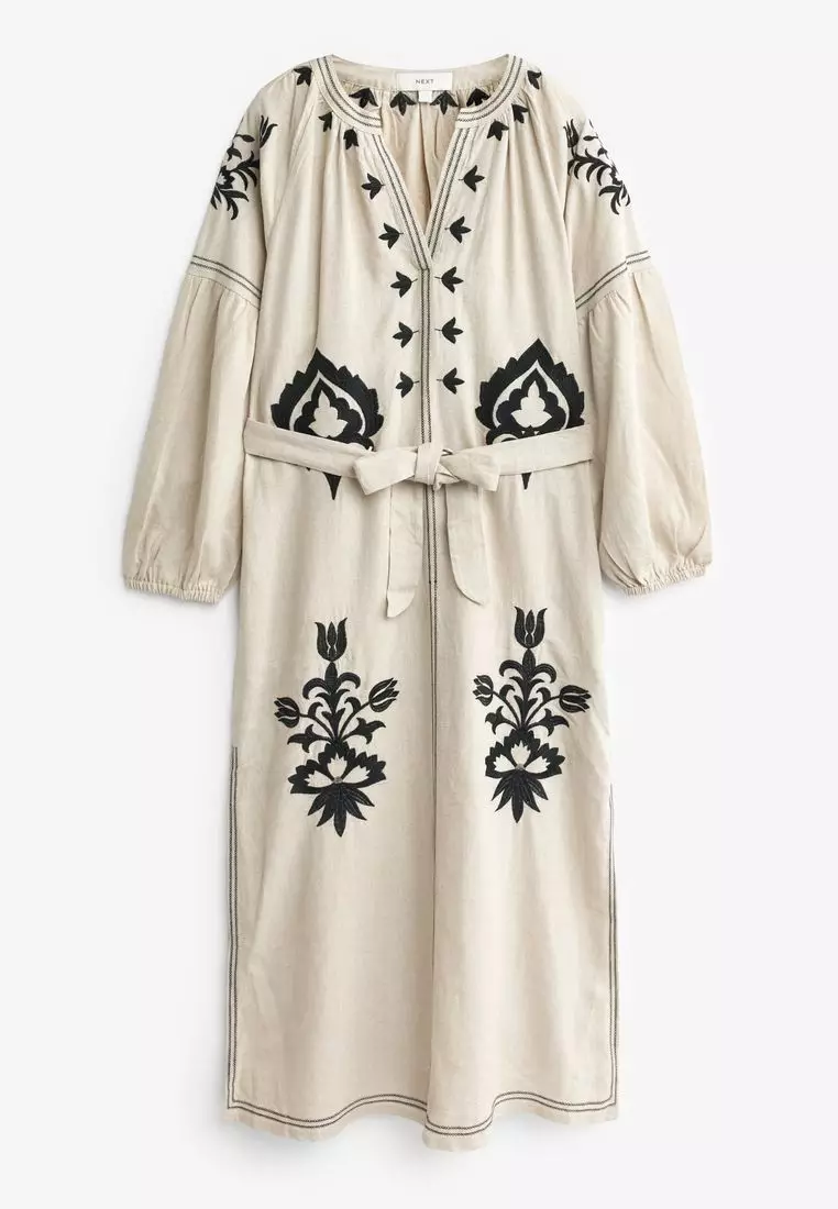 Next top embroidered dress