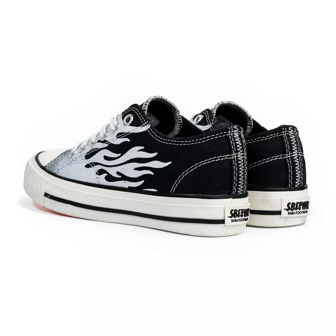 SABA White Flame Low - Sepatu Sneakers Casual Pria Wanita