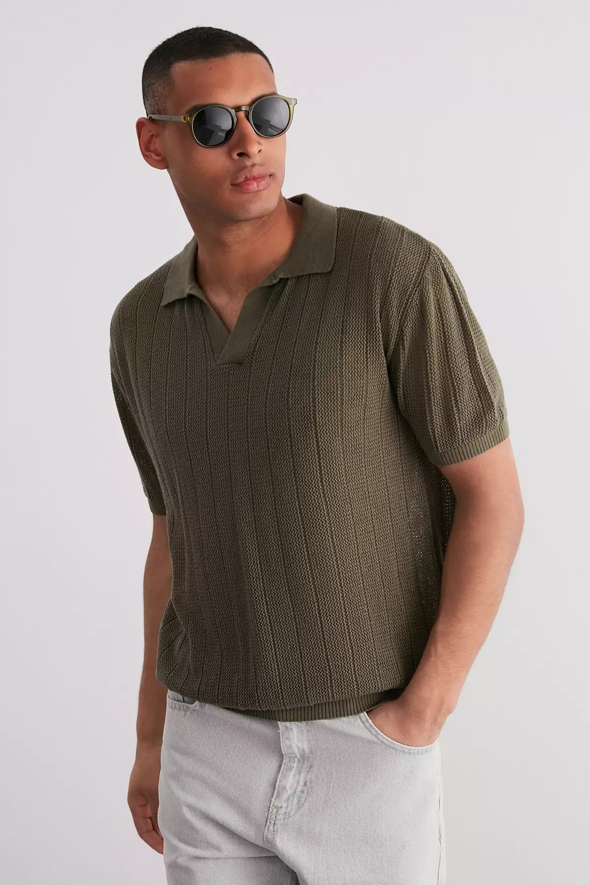 Knitted Polo Shirt