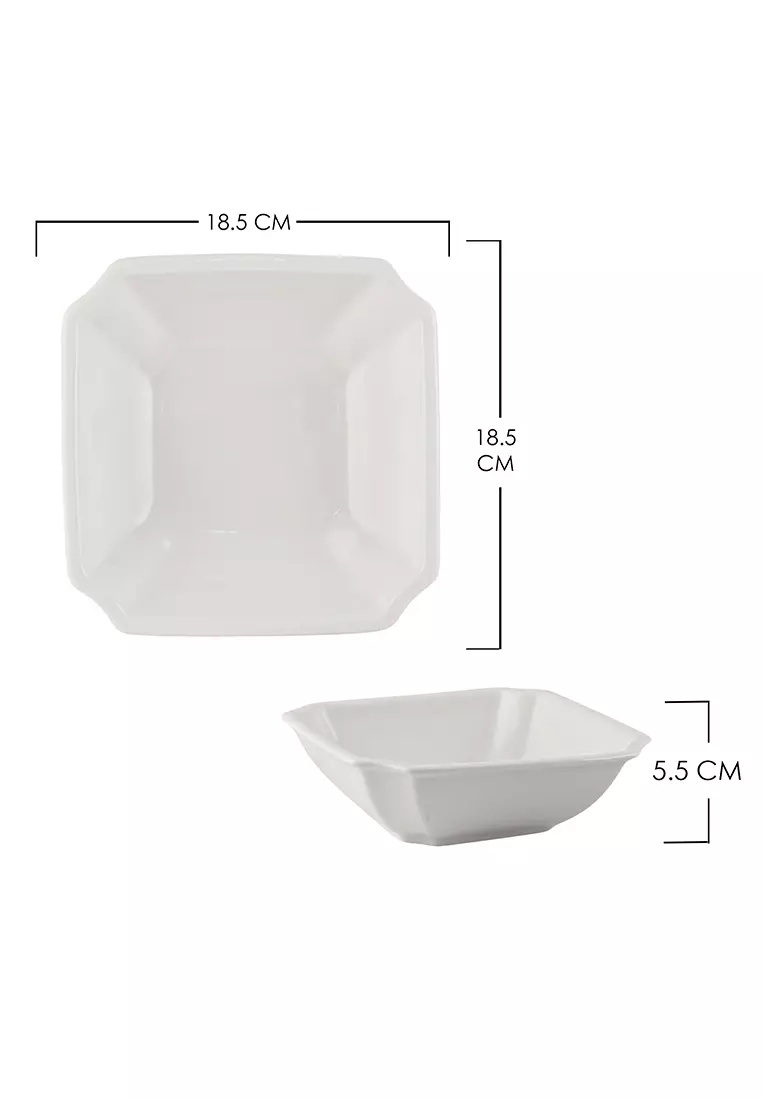 Buy Edge Houseware 8 Inches Ceramic Soup Bowls Set of 6 2024