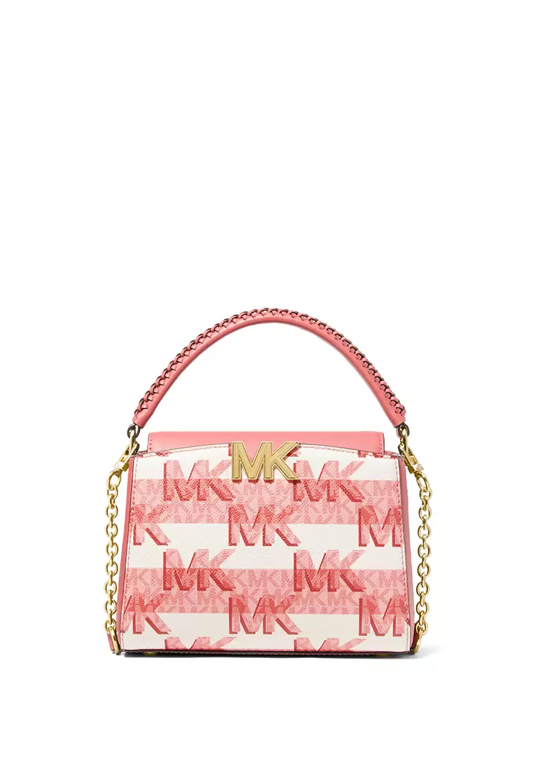 Michael kors poppy new arrivals graphic logo leather sneaker