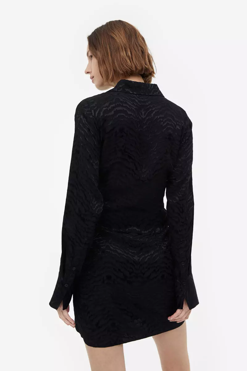 Tie-detail shirt dress