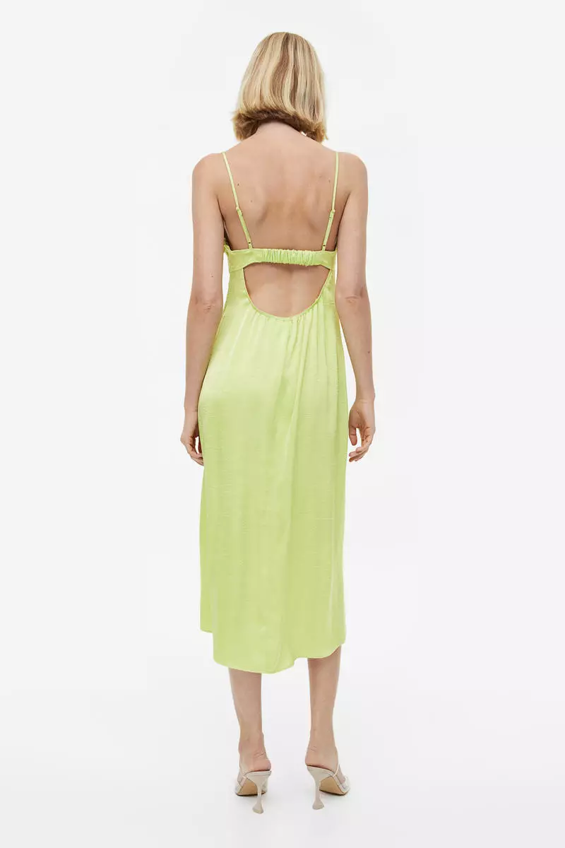 H&m open back hotsell dress