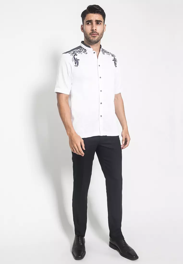 LGS - Baju Koko - Slim Fit - Lengan Pendek - JSH.385.S1009KF.305.C