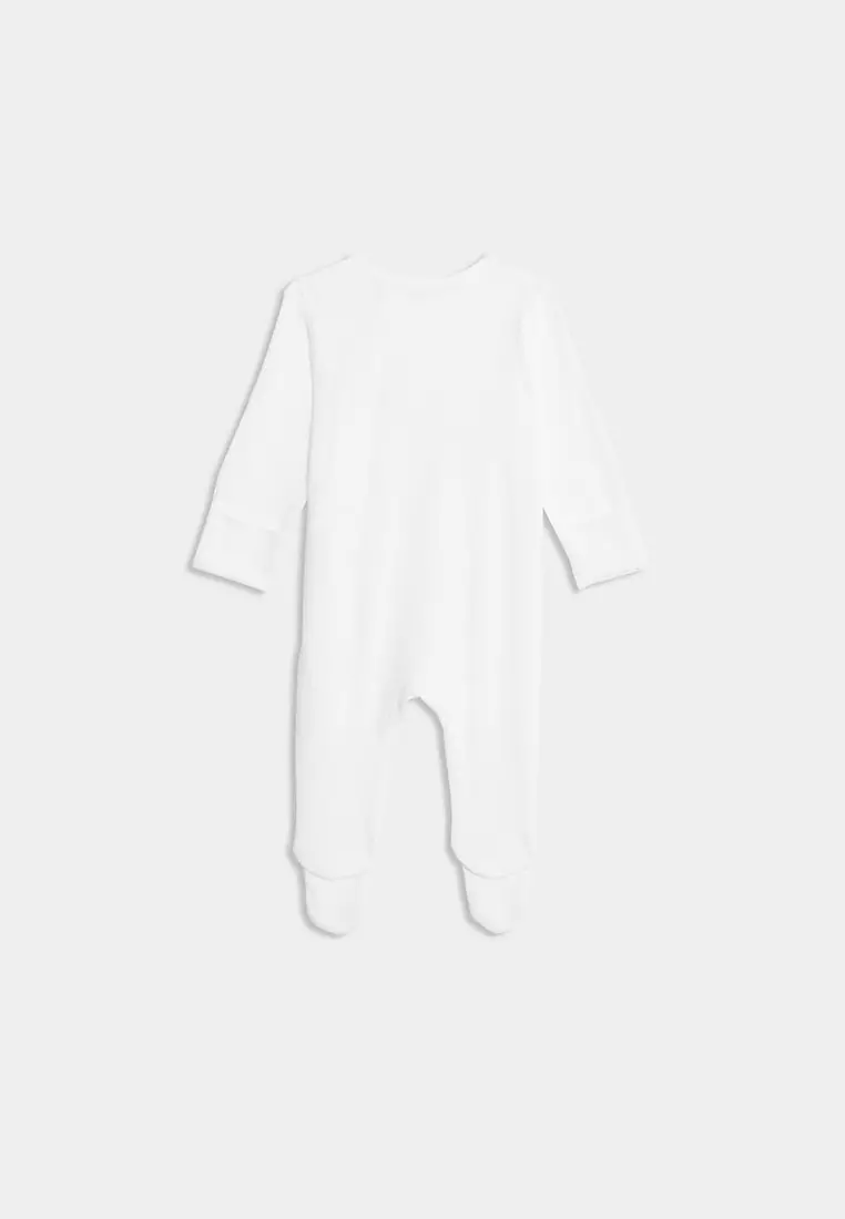 2pk Pure Cotton Farmyard Sleepsuits