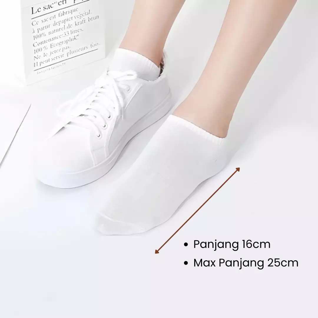 Wakakids Kaos Kaki Polos Pendek Semata Kaki Pria Wanita Dewasa Ankle Socks Venrz Hitam