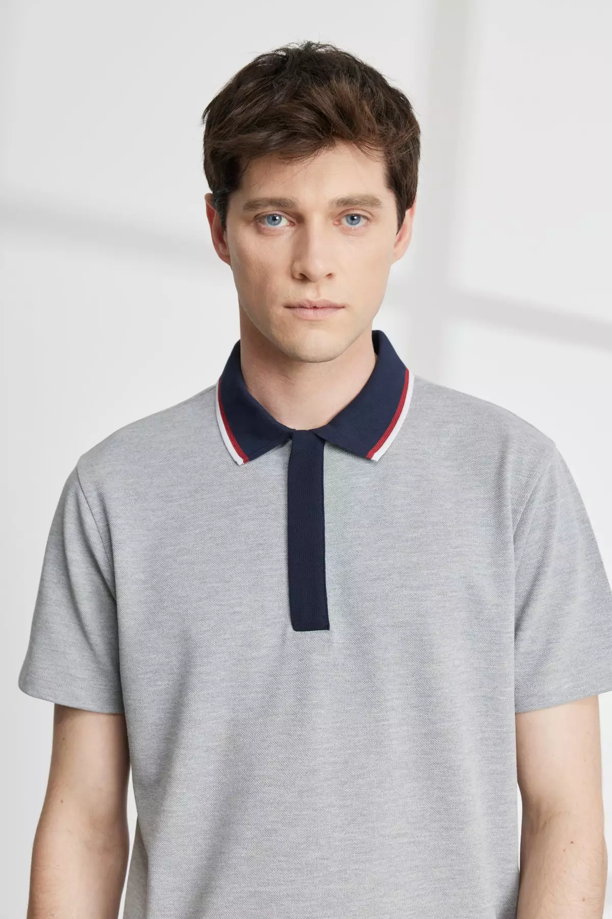 Slim Fit Polo Neck Shirt