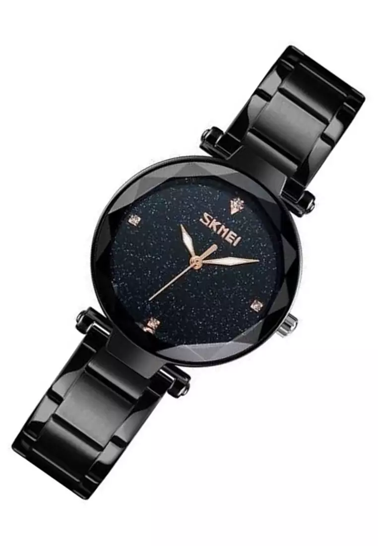 Jam Tangan Kasual Analog Wanita Waterproof 30m Strap Tali Material Stainless Steel MM80 ORIGINAL