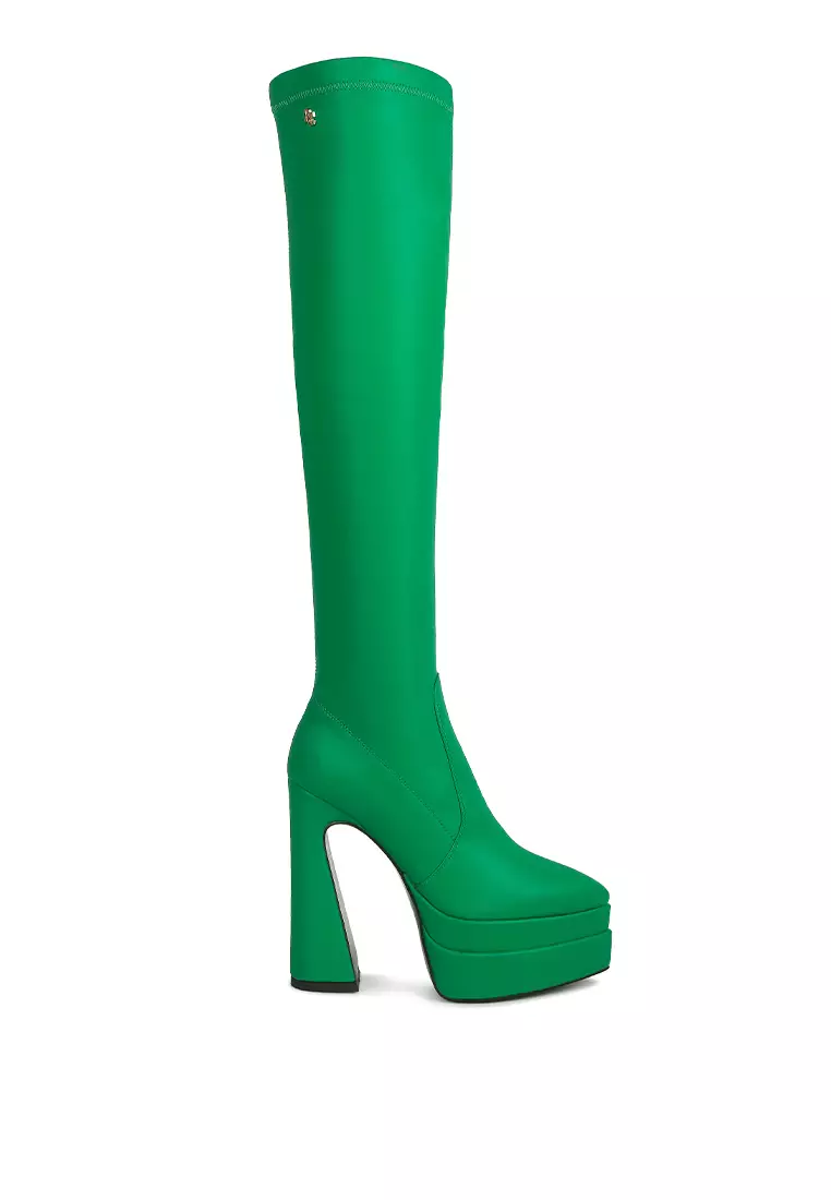 Green 2024 gogo boots