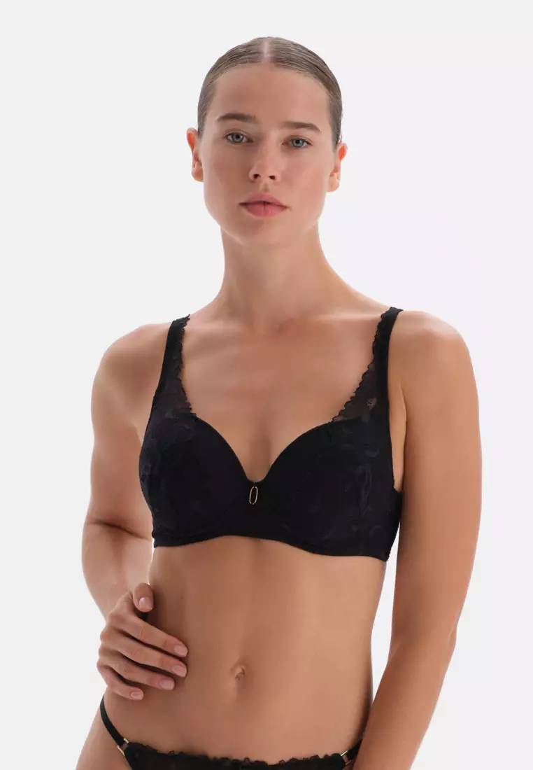 DAGİ Black Basic Padded Bras, Half-Padded, Underwire, Underwear for Women  2024, Buy DAGİ Online
