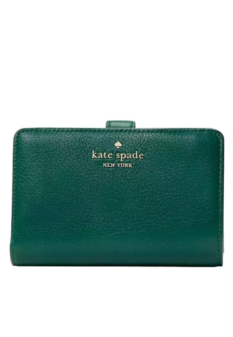 Jual Kate Spade Kate Spade Leila Medium Compact Bifold Wallet Deep jade