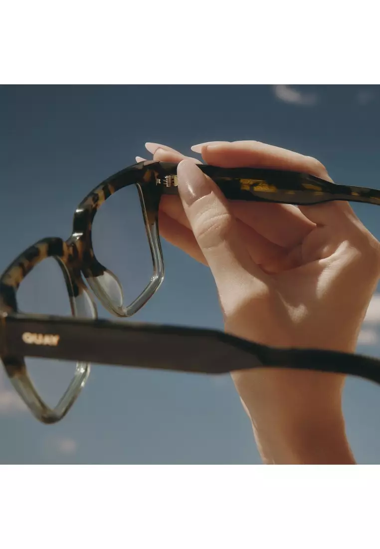 QUAY Bold Type Optical Eyeglasses - Moss Tort