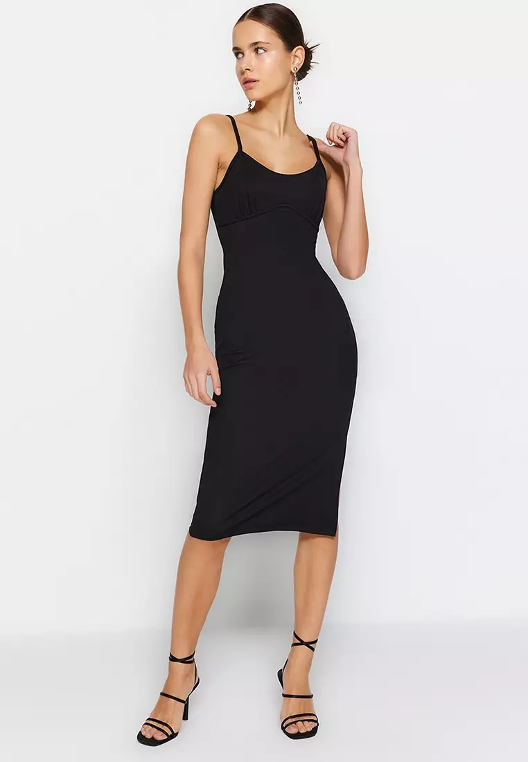 Ribbed Midi Dress