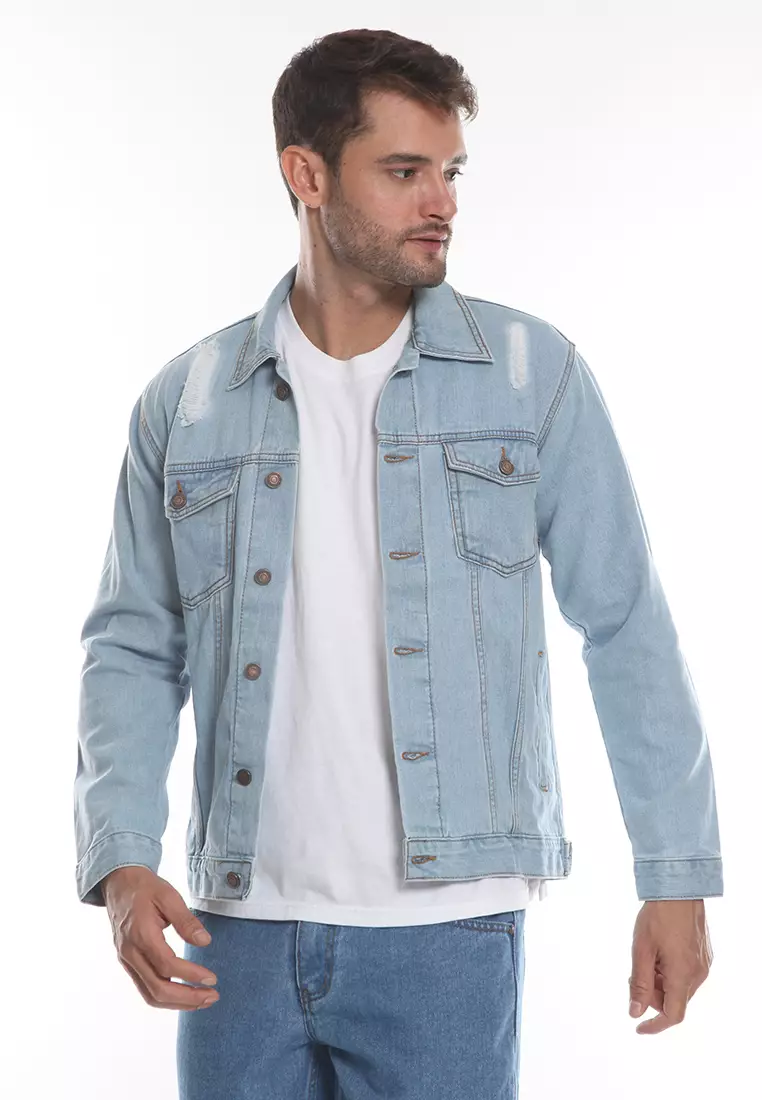 Jual 2nd Red Jacket Jeans Aksen Rips Regular Fit JJ2101 Original 2024