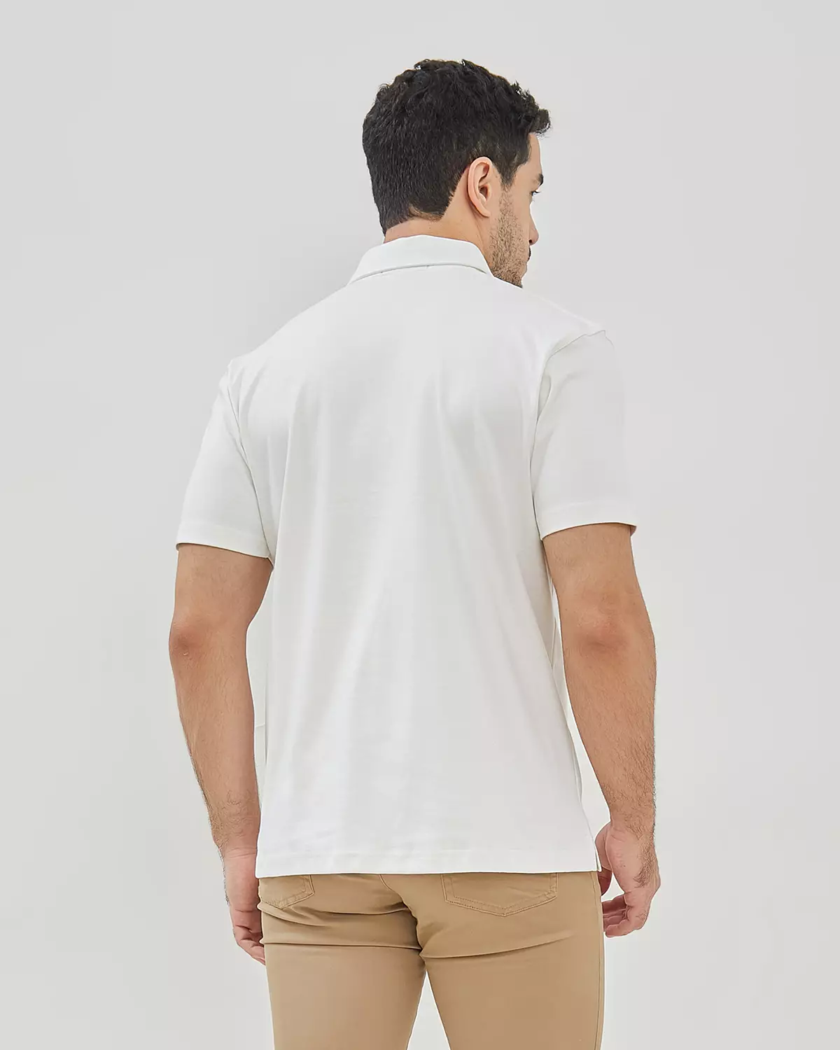 MEN'S WHITE POLO SHIRT