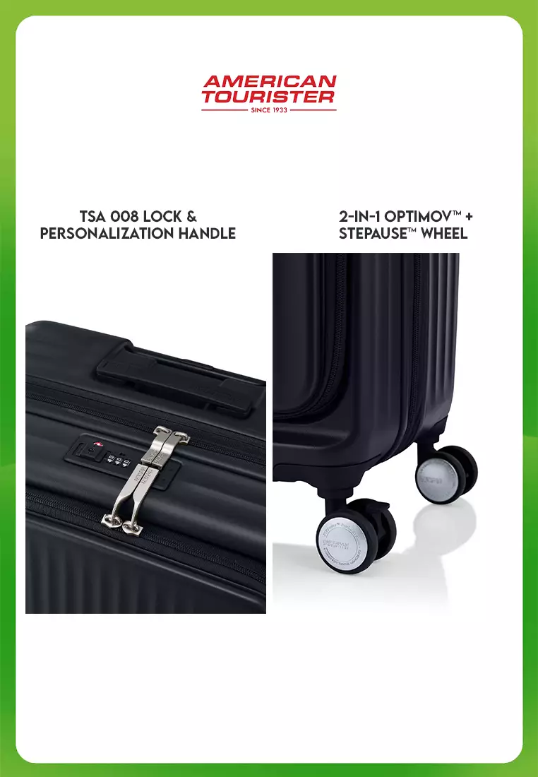 American Tourister Koper Hardcase Tranto Spinner Large 28 Inch EXP TSA BO - Black