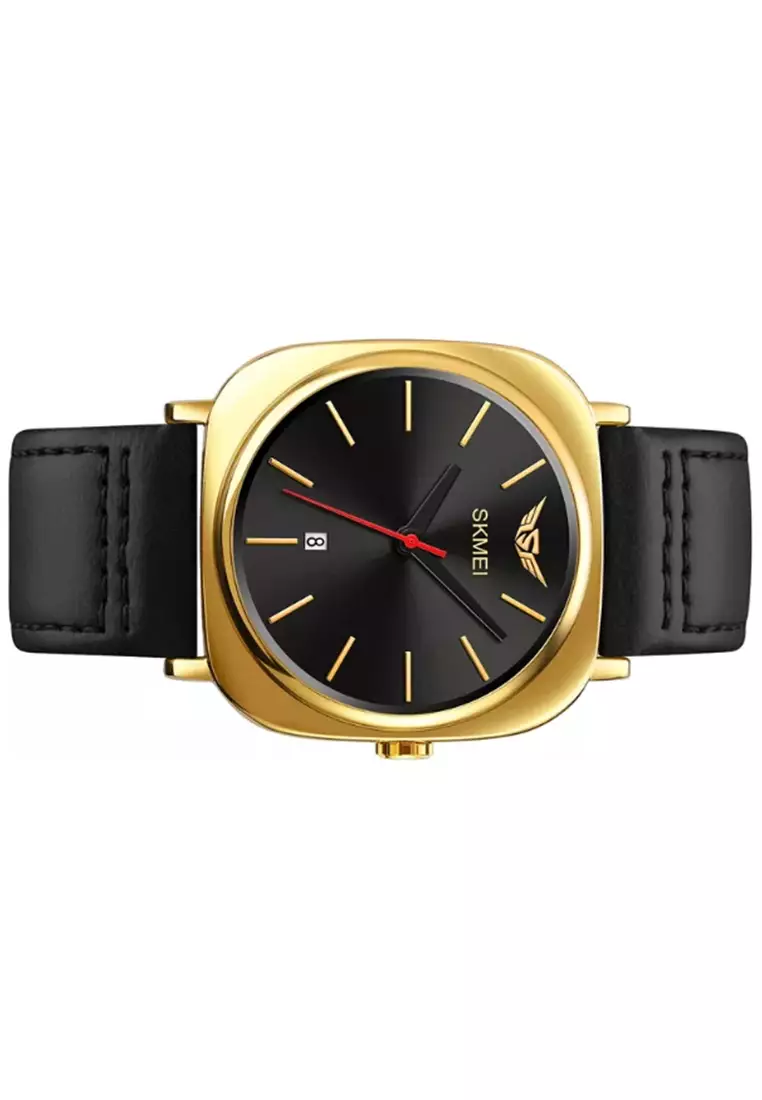 Jam Tangan Analog Pria Waterproof Strap Tali Material Leather IR37 ORIGINAL