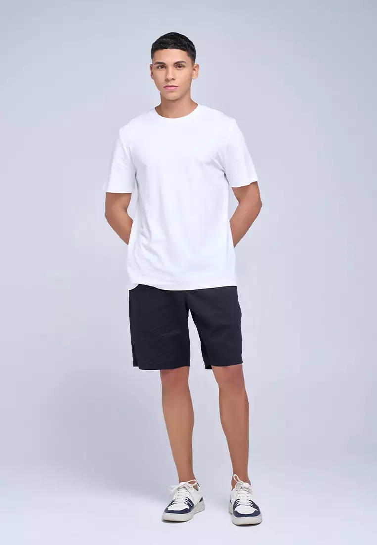 MANZONE - Kaos Lengan Pendek Pria Roudy 06 Slim Fit - White