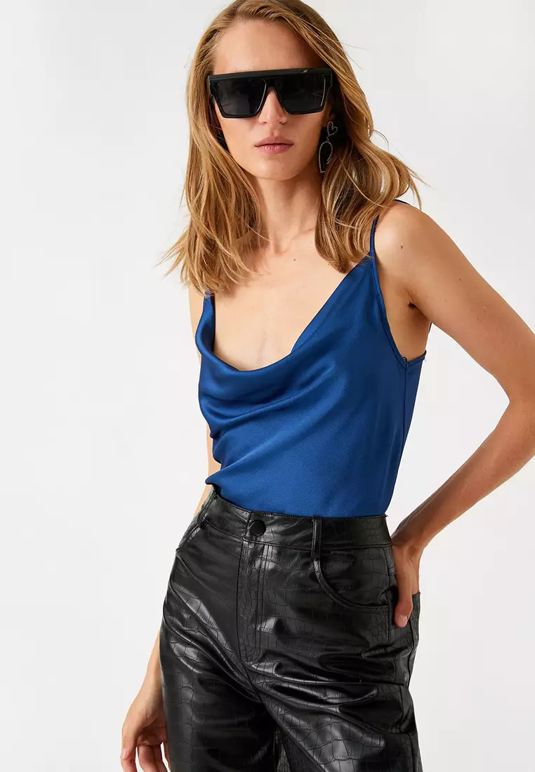 Satin Cowl Cami Top