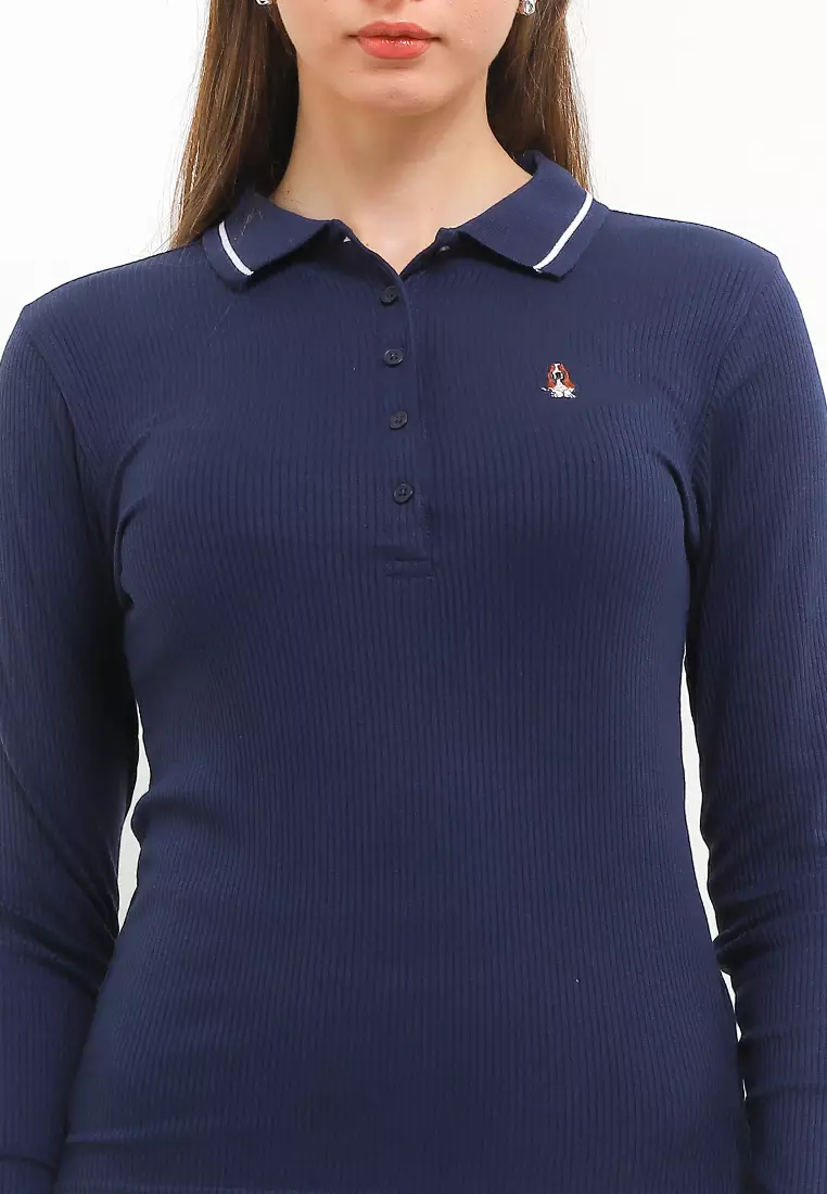 Polyn Ls Polo Rib Ls Polo Shirt