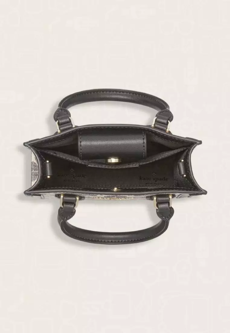 Kate Spade Signature Spade Flower Mini Tote Black Multi