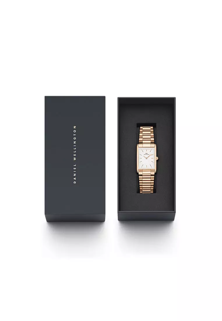 Bound 35x24mm 3-link Rose Gold - WhiteDial - Fashion Watch for men - Stainless Steel Strap WatchDial - Fashion Watch - DW Official - Authentic Jam Tangan lelaki