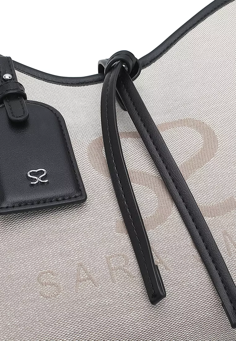 Women's Top Handle Bag / Sling Bag / Crossbody Bag (Tas Selempang / Tas Tangan) - Hitam