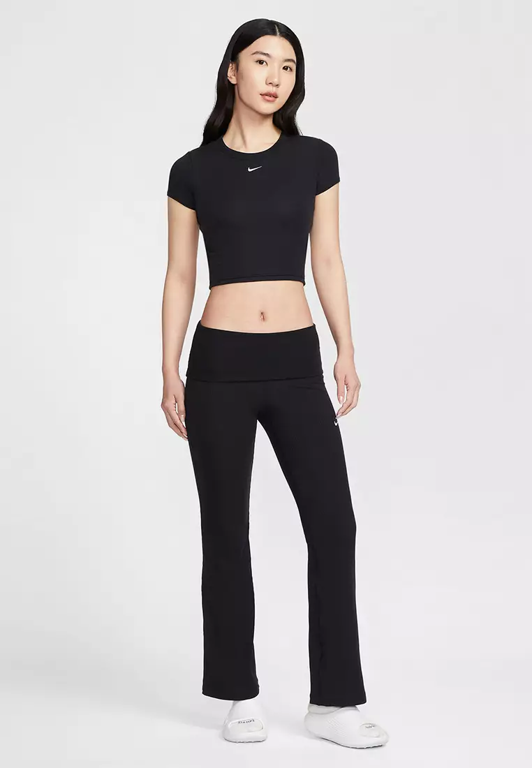 Sportswear Women's Chill Knit Mid-Rise Tight Ribbed Pants