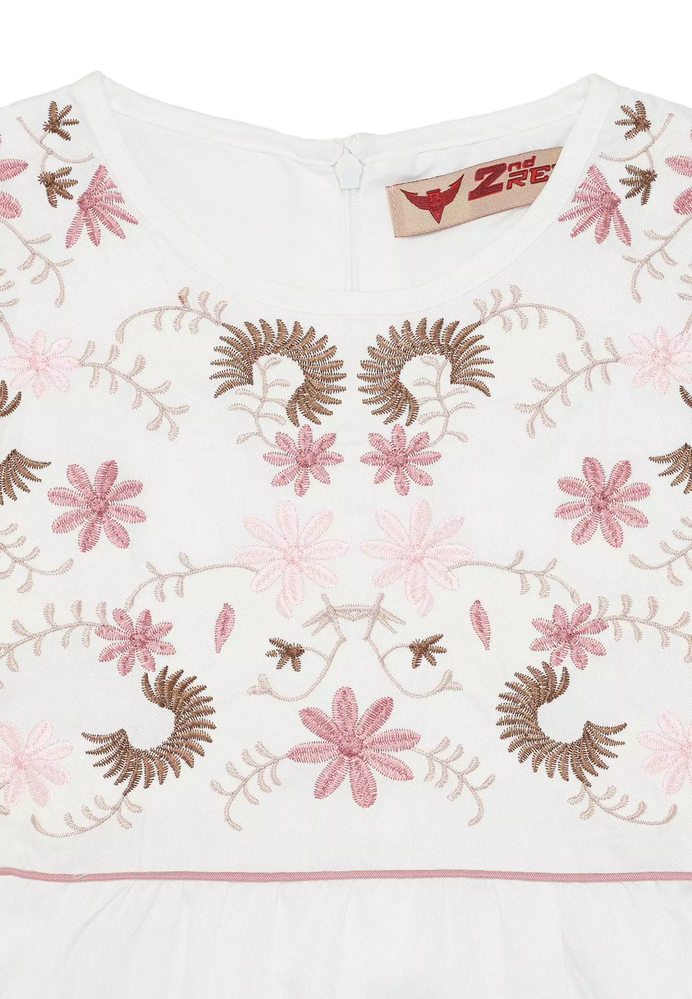 Baju Gamis Anak Perempuan Kelopak Bunga White - JOYFUL