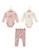 LC Waikiki pink Baby Girl's Bodysuit & Trousers Set D2F3BKA4608412GS_1