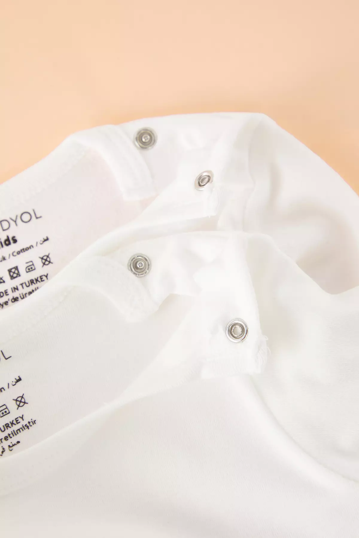 White Unisex 100% Cotton Baby Body Tkdss25Zo00003