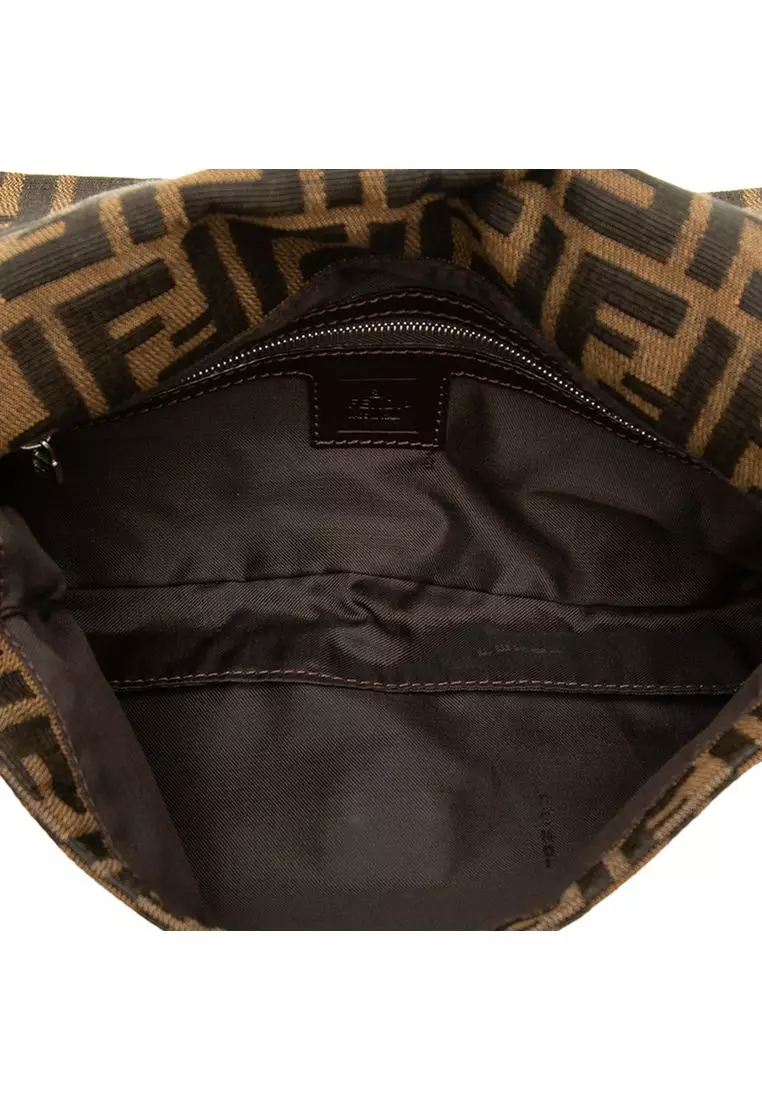 Pre-Loved Fendi Zucca Canvas Baguette