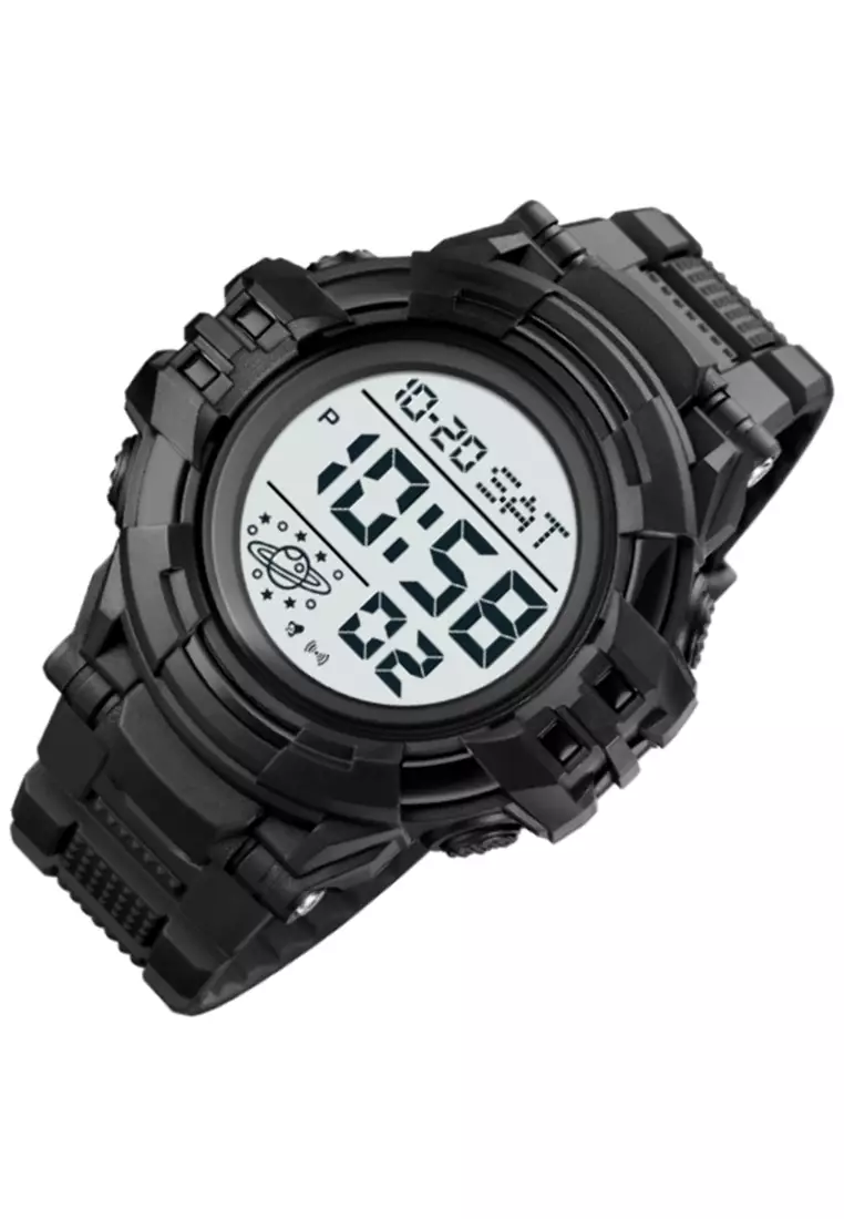 Jam Tangan Digital Pria Waterproof Many Function Strap Tali Material TPU DV32 ORIGINAL