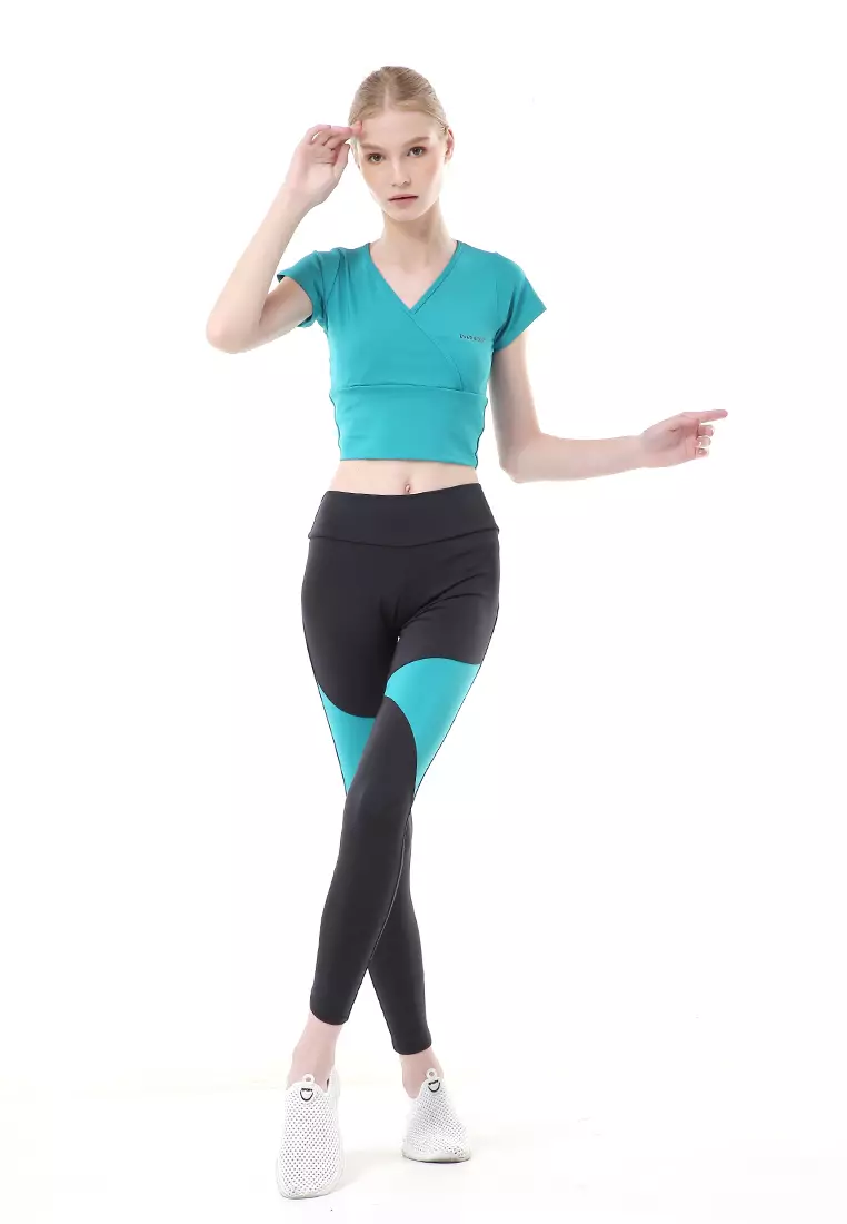 Jovita One Set Atasan Bawahan Baju Senam Aerobik Relaxed Fit - Tosca