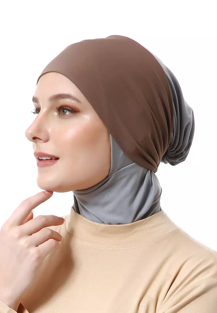 Rizka Inner Jilbab Muslimah Wanita Regular Fit - Browny