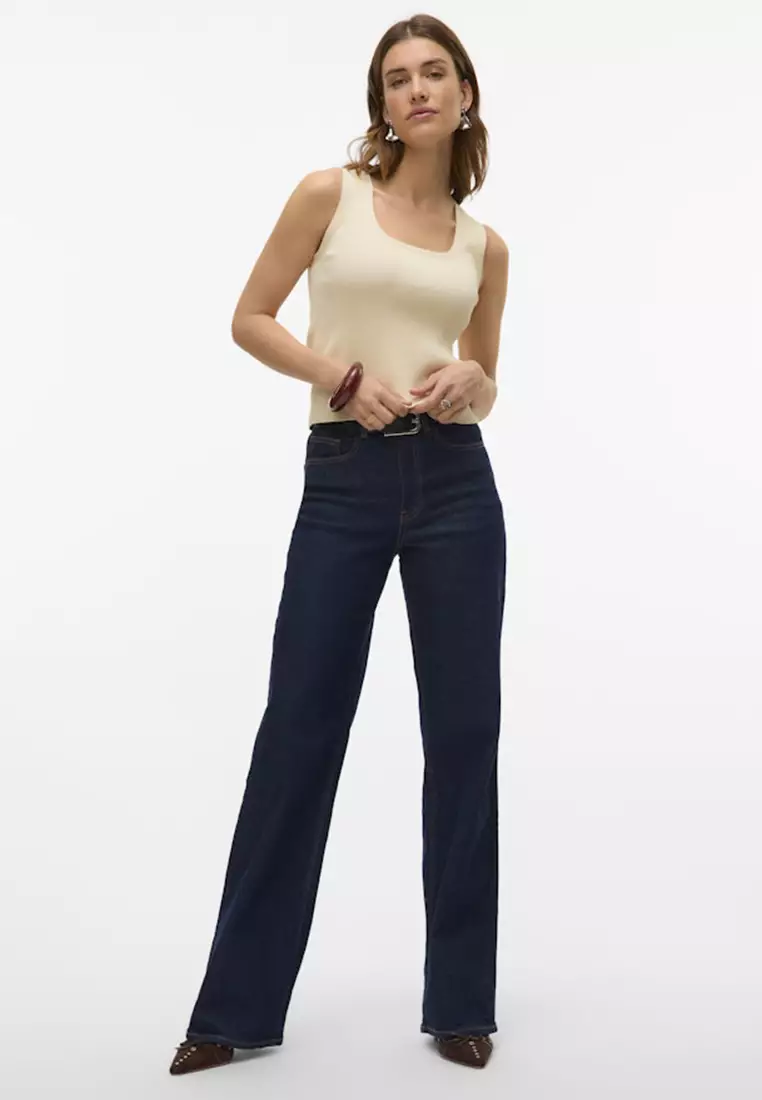 Sleeveless Square Neck Top