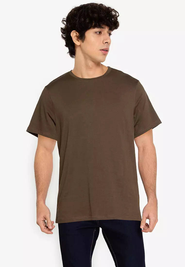 Shoulder zip t shirt cheap