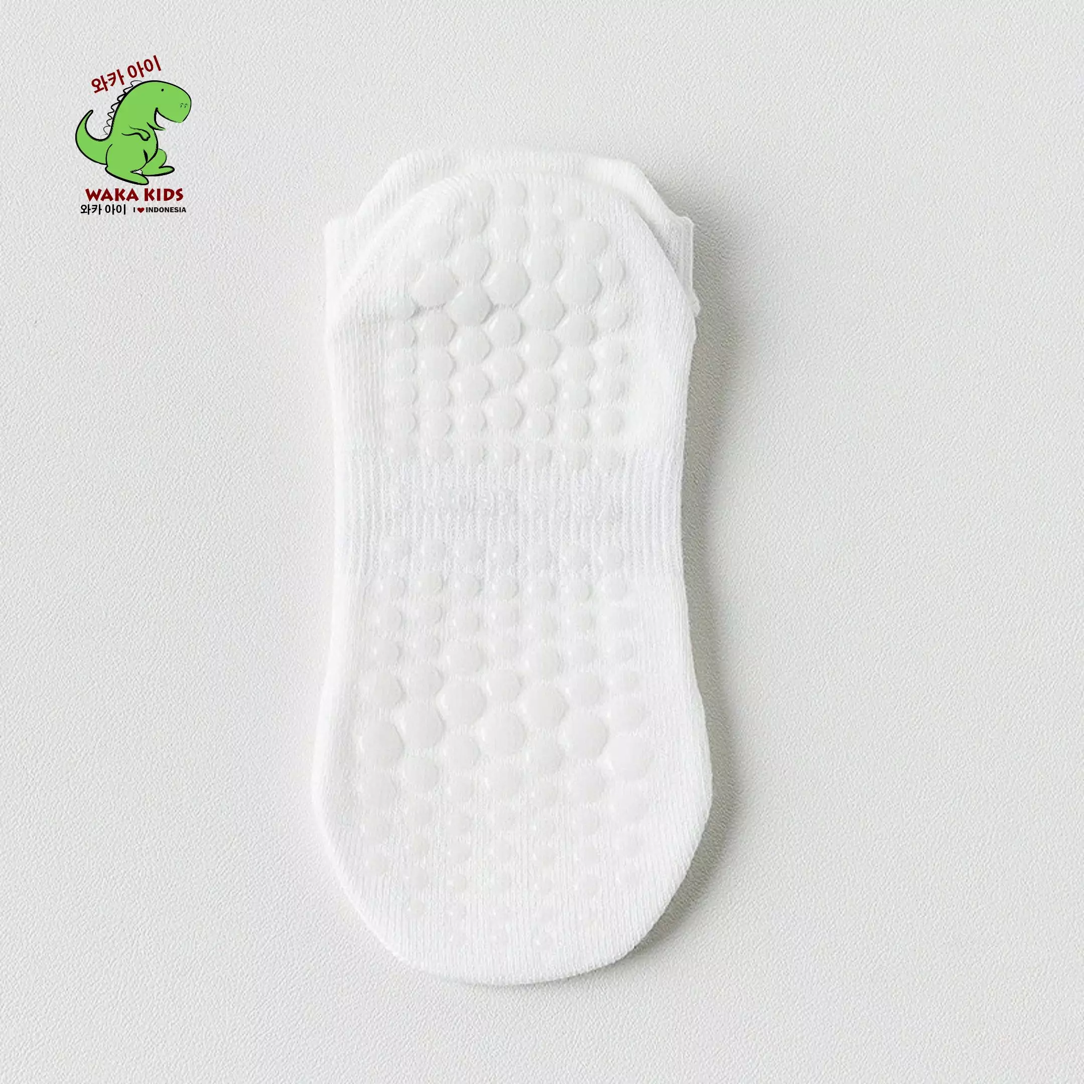 Wakakids Kaos Kaki Pendek Olahraga Wanita Anti Slip Sport Socks Yoga Pilates Senam Gym Venrz Putih
