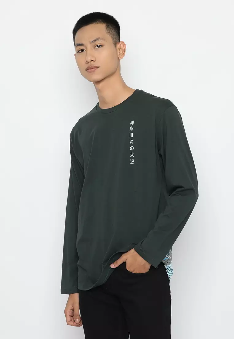 XTRAORDINARY (XO) T-Shirt Cotton Combed Lengan Panjang Pria 2073190973