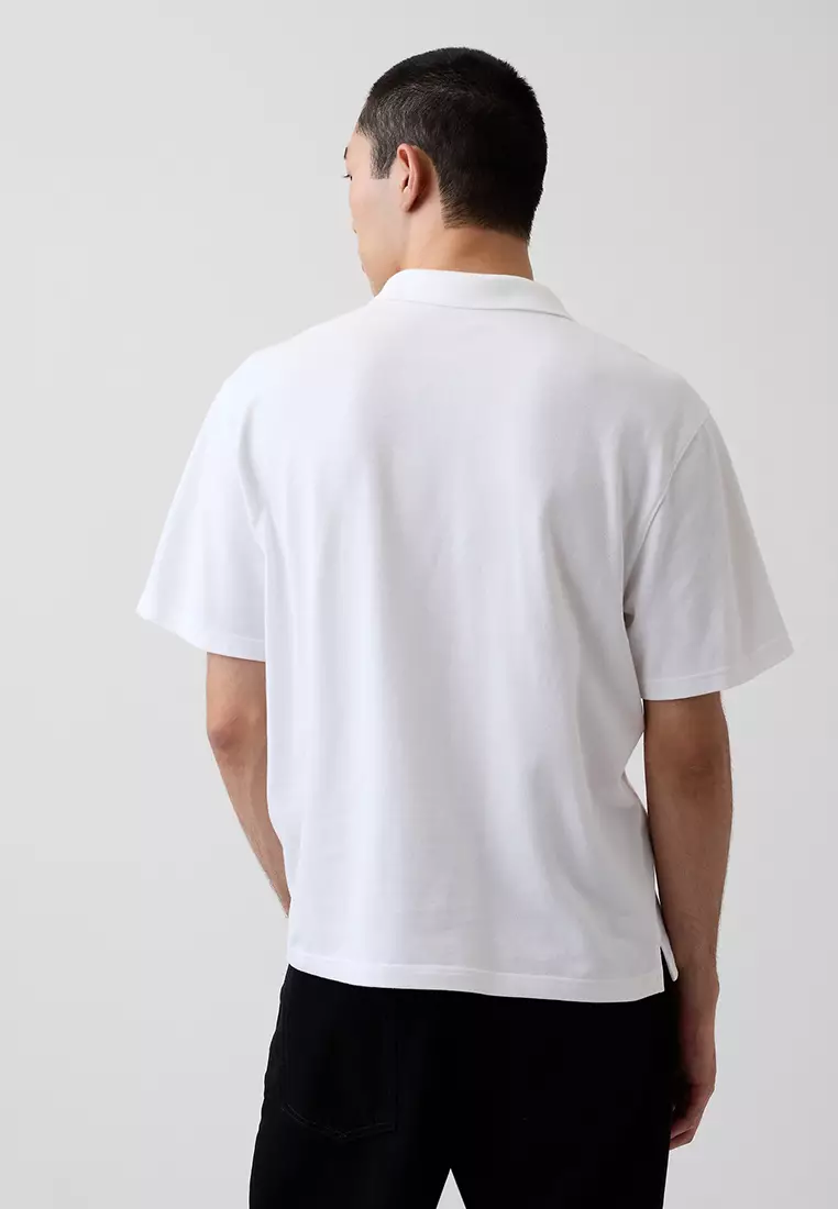 Relaxed Pique Polo Shirt