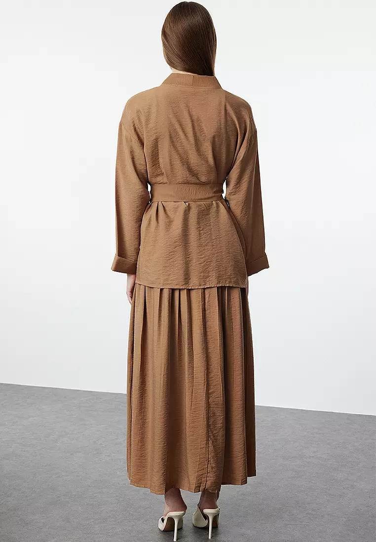 Modest Kimono Cardigan & Maxi Skirt Set