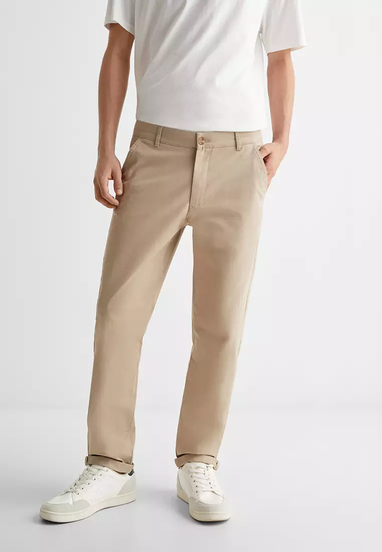 Buy MANGO KIDS Teens Cotton Chinos Online | ZALORA Malaysia