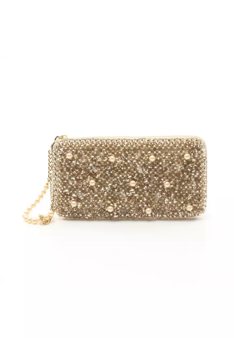 Champagne gold clutch purse new arrivals