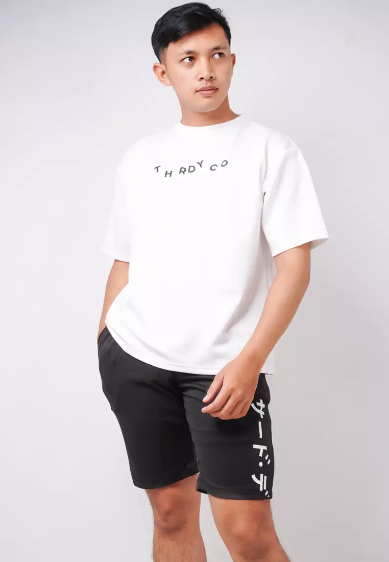 MTK74 Kaos Oversize Distro Pria THRDYCO Dance Putih