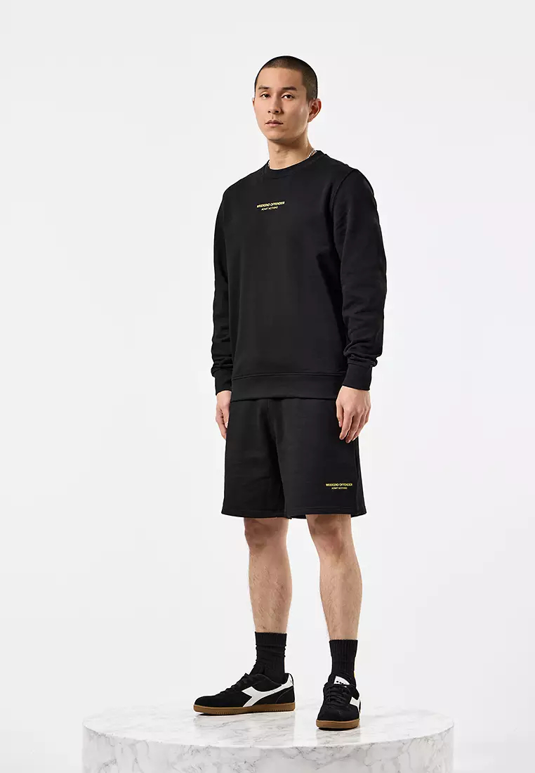 MENS BLACK/PERIDOT RAVAL WOAN SWEAT